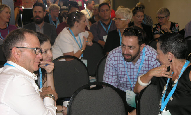 Discussion during a session