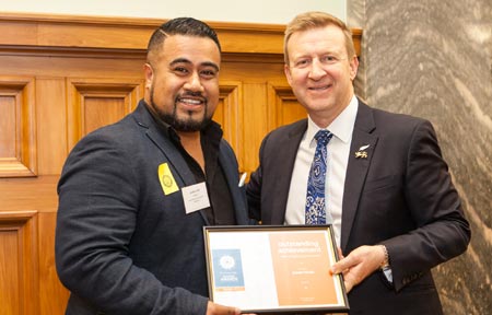 Image of Joseph Fa’afiu, runner up in the Māori/Pacific Health Volunteer Individual Winners category.