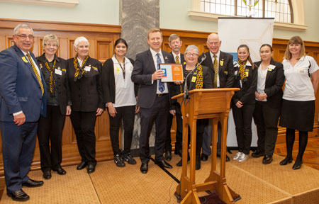 Group image of the Wellington Hospitals Volunteer Service: Health Volunteer of the Year and winners of the Health Care Provider Service Team Volunteers