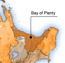 Bay of Plenty map.
