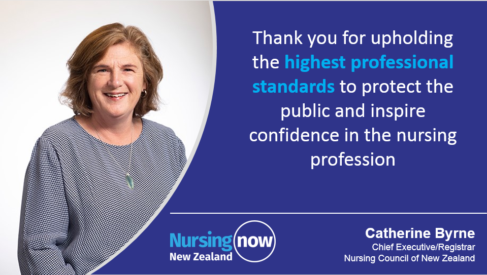 Catherine Byrne: Thank you for upholding the highest professional standards to protect the public and inspire confidence in the nursing profession. 