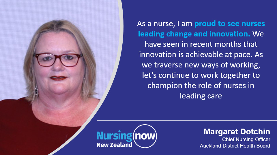 Margaret Dotchin: As a nurse, I am proud to see nurses leading change and innovation. We have seen in recent months that innovation is achievable at pace. As we traverse new ways of working, let's continue to work together to champion the role of nurses in leading care. 