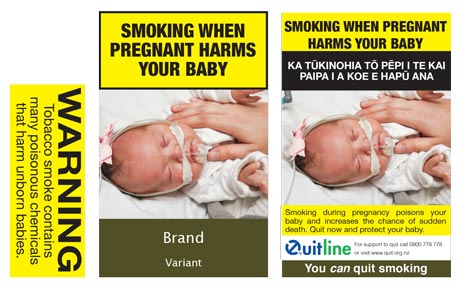 Smoking when pregnant harms your baby
