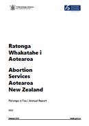 Abortion Services Aotearoa New Zealand: Annual Report 2022. 