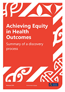Achieving Equity in Health Outcomes. 