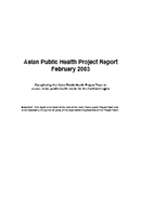 Asian Public Health Project Report. 