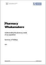 Pharmacy Whakamahere: Understanding the pharmacy needs of our population