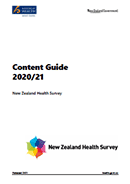Content Guide 2020/21: New Zealand Health Survey. 