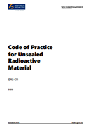Code of Practice for Unsealed Radioactive Material. 