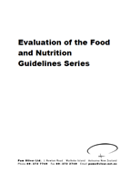 Evaluation of the Food and Nutrition Guidelines Series cover