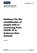 Guidance for the rehabilitation of people with or recovering from COVID-19. 