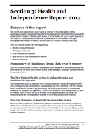 Health and Independence Report 2014 cover