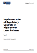 Implementation of New Regulatory Controls on High-Power Laser Pointers: Year 7. 