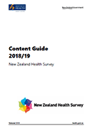 Content Guide 2018/19: New Zealand Health Survey. 