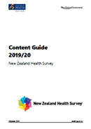 Content Guide 2019/20: New Zealand Health Survey. 
