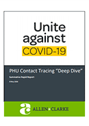 PHU Contact Tracing Deep Dive. 