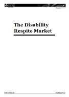 The Disability Respite Market. 