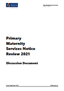 Primary Maternity Services Notice Review 2021. 