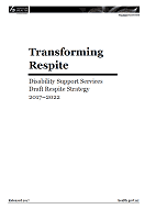 Transforming Respite cover. 