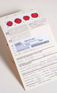 Photo of the blood spot card. 