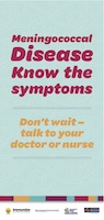 Meningococcal disease brochure cover