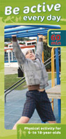 Be Active Every Day pamphlet for kids cover image. 