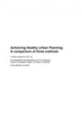 Achieving healthy urban planning: A comparison of three methods cover