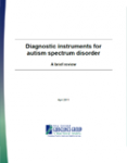 ASD Diagnostic Instruments Review