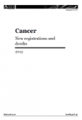Cancer: New registrations and deaths 2013. 