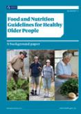 Cover for Food and Nutrition Guidelines for Healthy Older People