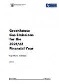 Greenhouse Gas Emissions for the 2021/22 Financial Year. 