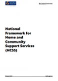 National Framework for Home and Community Support Services. 