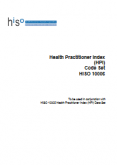 Health Practitioner Index Code Set. 