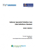 National Specialist Palliative Care Data Definitions Standard. 