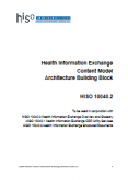 Health Information Exchange Content Model. 