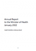 Health Workforce Advisory Board 2021 Annual Report. 