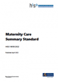 Maternity Care Summary Standard. 