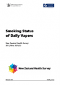 Smoking status of daily vapers: New Zealand Health Survey 2017/18 to 2021/22. 