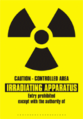 Irradiating apparatus, entry prohibited sign (PDF, 115 KB). 