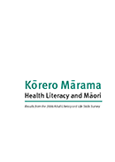 Kōrero Mārama: Health Literacy and Māori Results from the 2006 Adult Literacy and Life Skills Survey. 