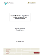 Interim Evaluation Report of the Bowel Screening Pilot