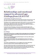 Relationships and emotional support: Findings from LiLACS NZ. 