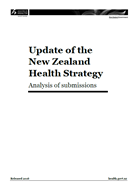 Update of the New Zealand Health Strategy: Analysis of submissions