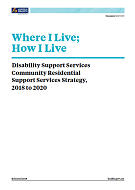 Disability Support Services Community Residential Support Services Strategy. 