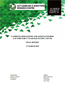 Gambling behaviours and associated risk factors for 17 year old Pacific youth. 