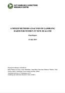 A mixed methods analysis of gambling harm for women in New Zealand. 