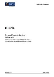 Primary Maternity Services Notice 2021 - Guide. 