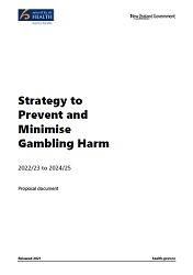 Strategy to Prevent and Minimise Gambling Harm proposal document