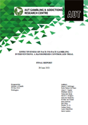 Effectiveness of face-to-face gambling interventions: A randomised controlled trial. 