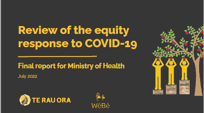 Review of the equity response to COVID-19. 
